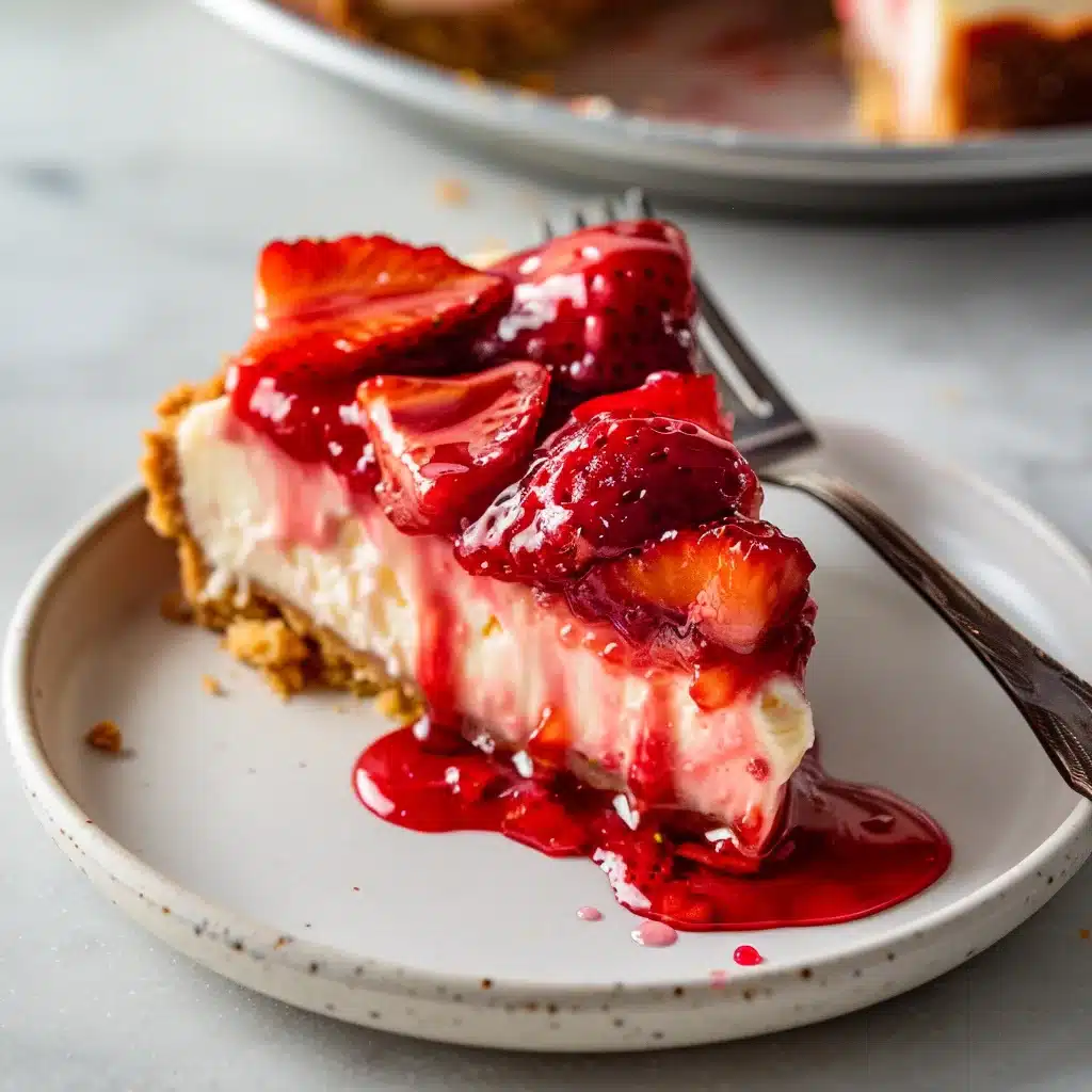 Menumaisonstrawberry cheesecake serving