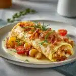 Omelette Rollups with Smoky Fried Potatoes