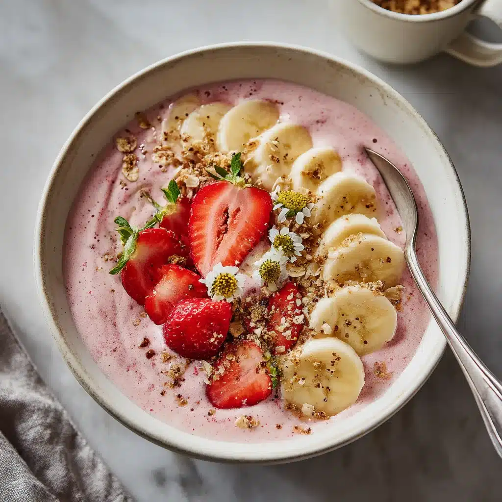Strawberry Banana Smoothie Bowl : Recette Onctueuse et Saine
