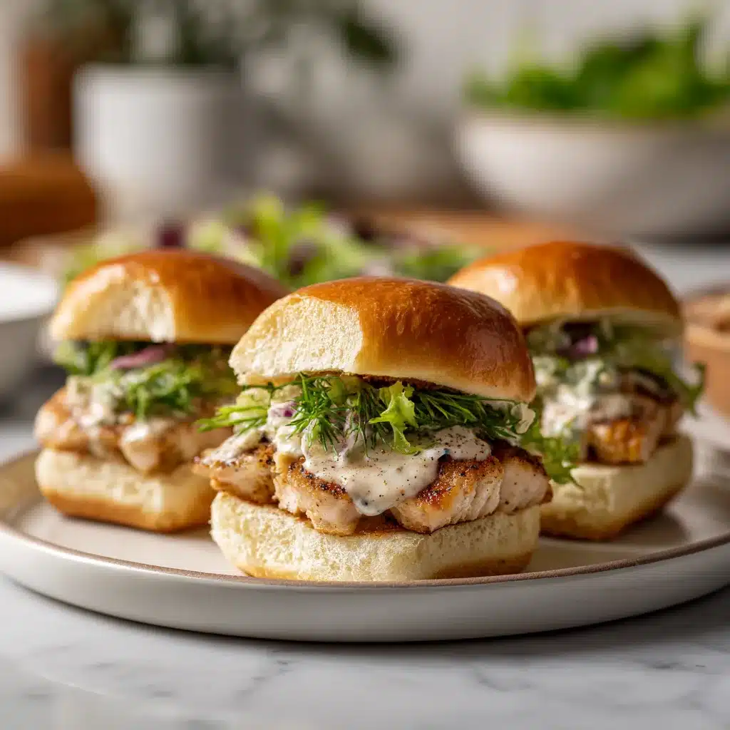Sliders Poulet César à l'Ail : Recette Gourmande