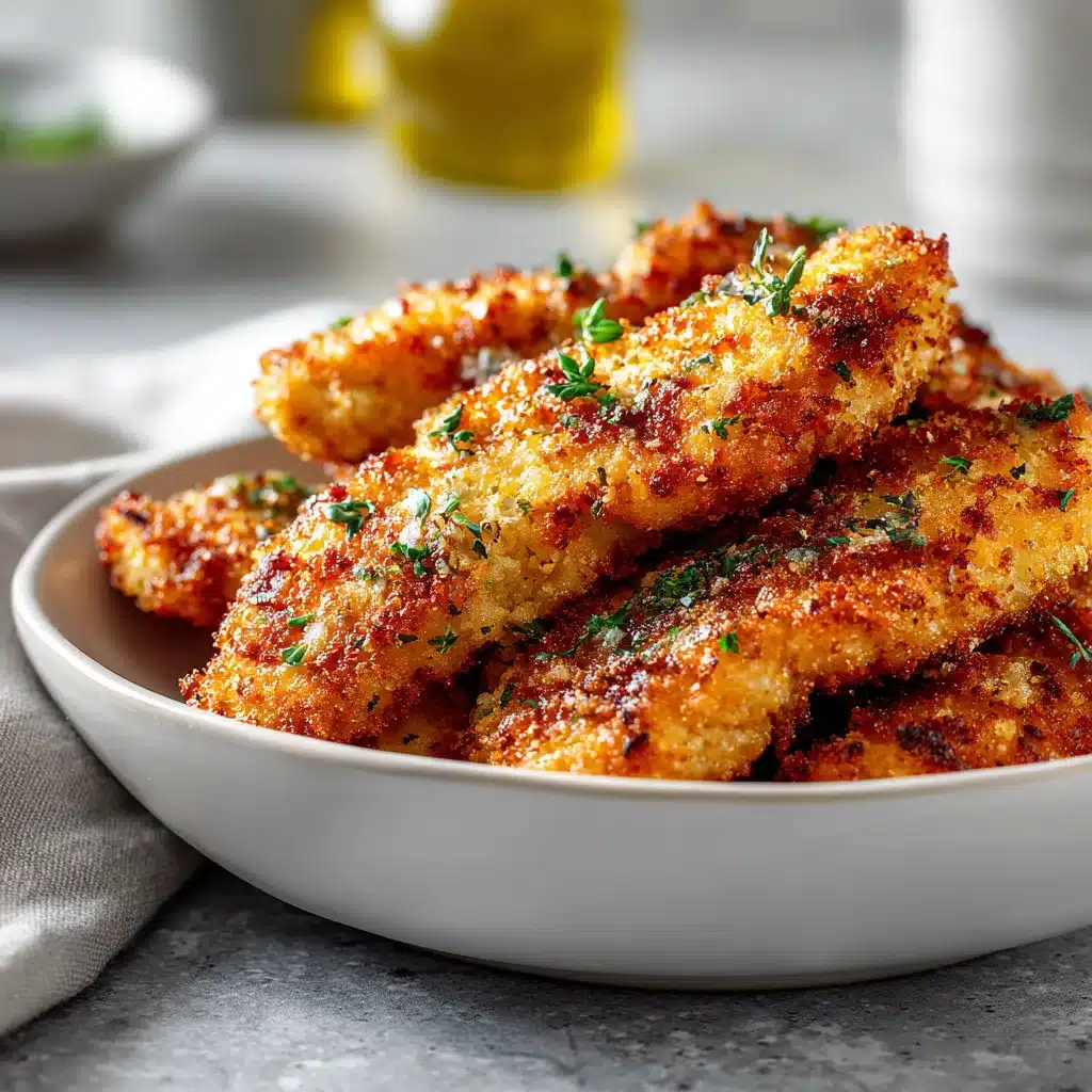 Aiguillettes de poulet au parmesan croustillantes : la recette facile