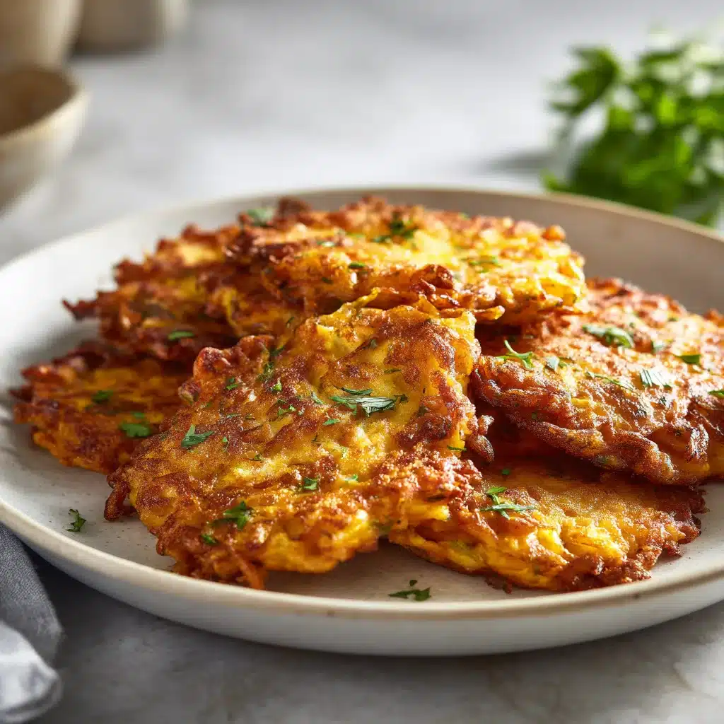 Galettes de courge butternut au fromage et herbes