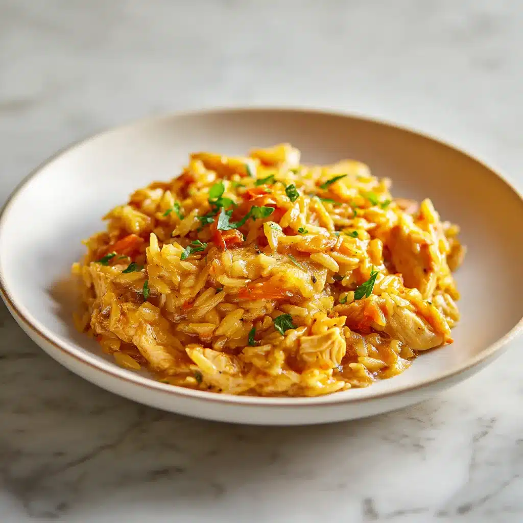 Poulet Orzo Façon Soupe à l'Oignon Française : Recette