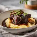 Short Ribs de Bœuf au Jus de Raisin et Bouillon
