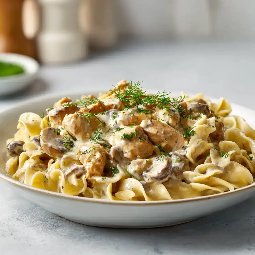 Slow Cooker Chicken Stroganoff : Recette Facile et Crémeuse