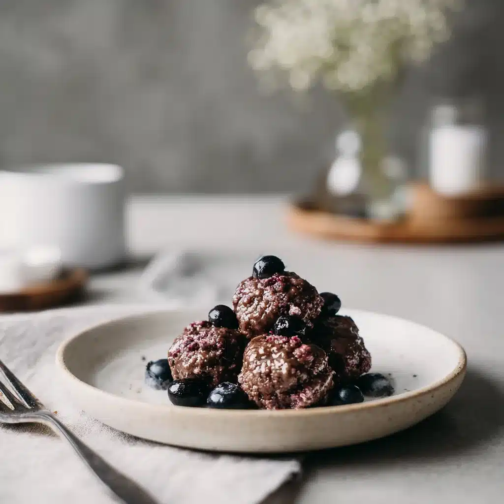 Healthy Dessert Idea: Chocolate Blueberry Bites - Recette Facile