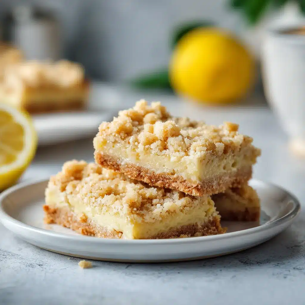 Carrés au Citron et Crumble aux Flocons d'Avoine