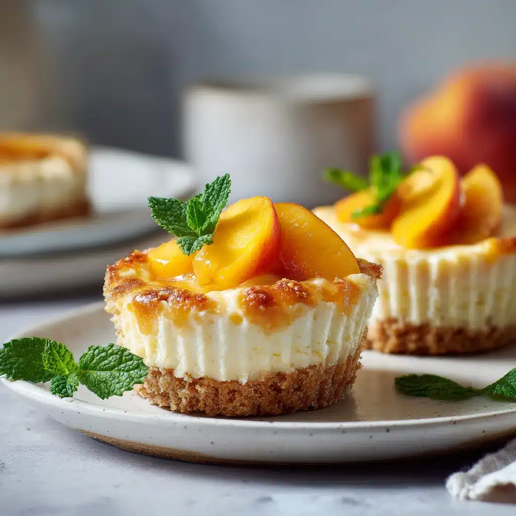 Peach & Honey Cheesecake Cupcakes