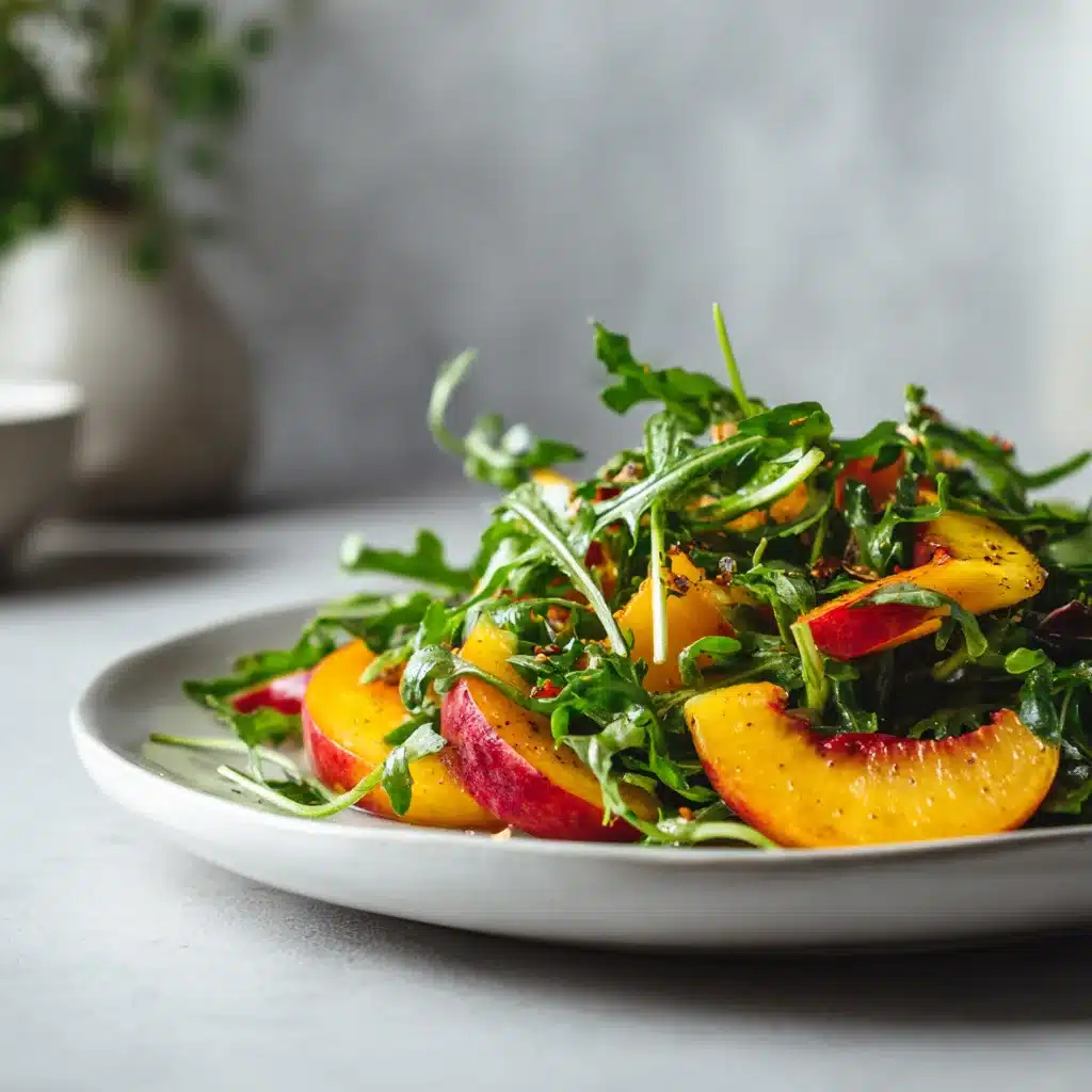 Salade pêche roquette : Une recette estivale rafraîchissante