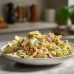 Salade de pâtes César au poulet : Recette gourmande