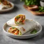Wraps de poulet à la sauce arachide thaï : Recette rapide