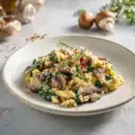 Mushroom Spinach Scrambled Eggs : Recette Facile et Protéinée