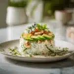 Honey Lime Chicken & Avocado Rice Stack : Recette Complète