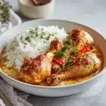 Pilons de poulet à la crème et au paprika