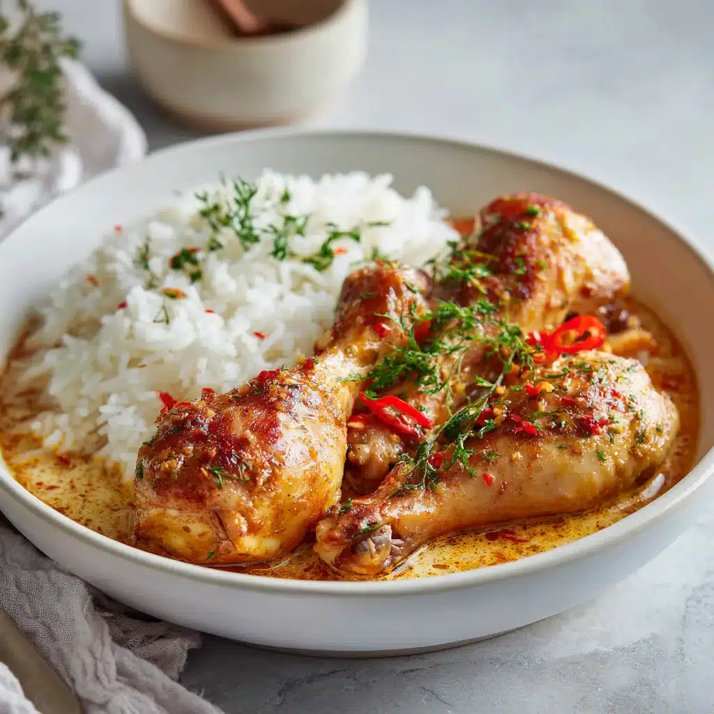 Pilons de poulet à la crème et au paprika