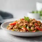 Dinde hachée et poivrons : recette rapide et saine