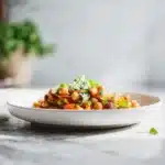 One-Pan Roasted Carrot and Chickpea Bowl