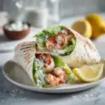 Wrap César aux crevettes grillées : recette facile et rapide