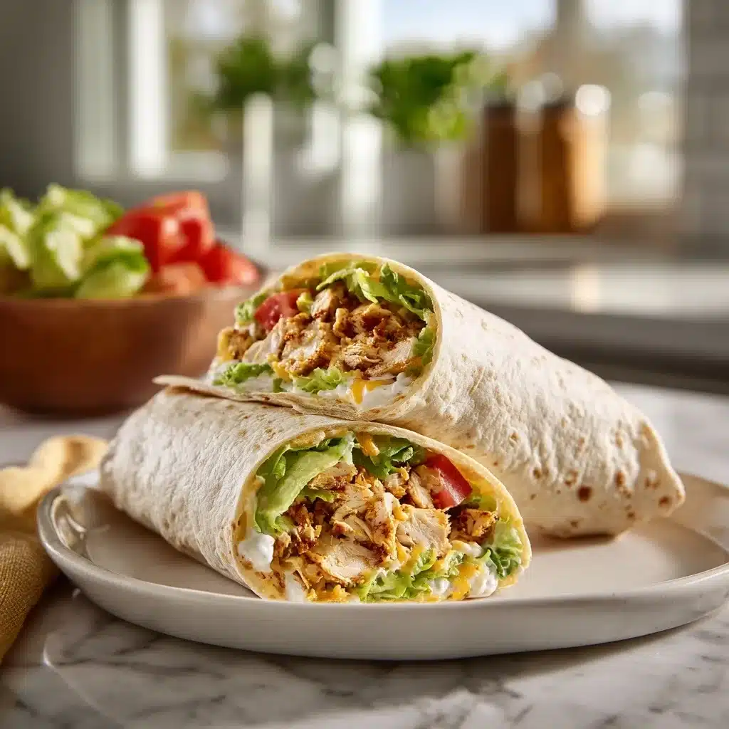 Chicken Ranch Wraps : La Recette Rapide et Savoureuse