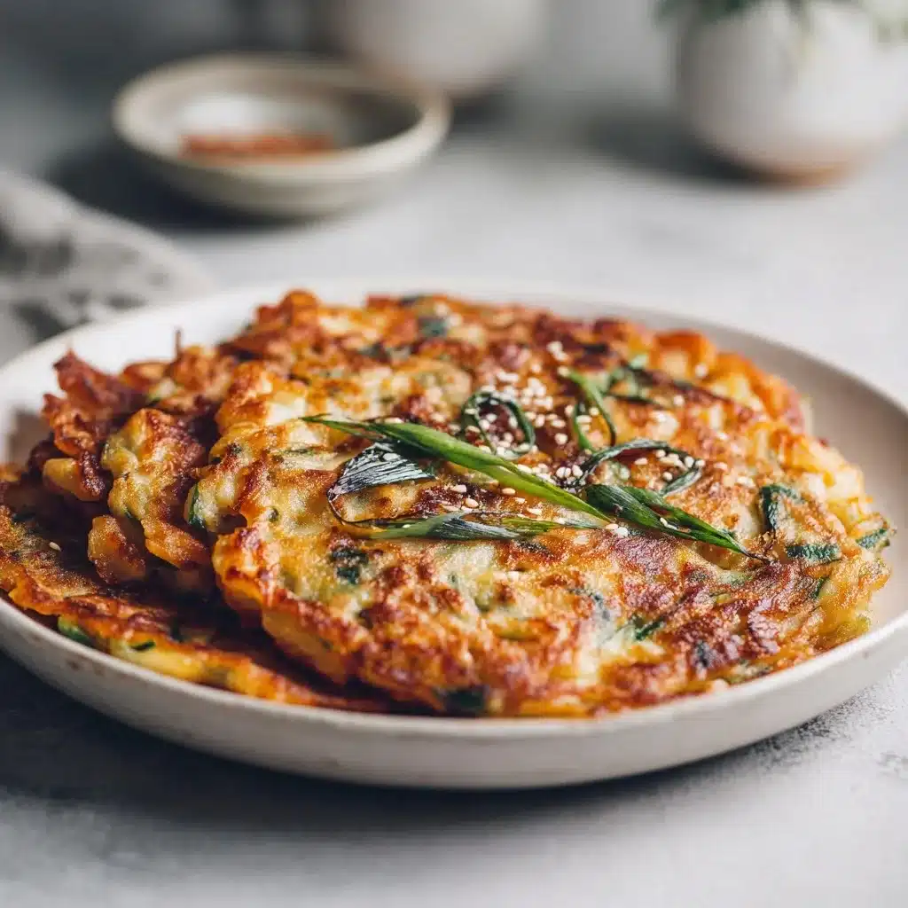 Korean Vegetable Pancakes (Yachaejeon) : Recette Croustillante