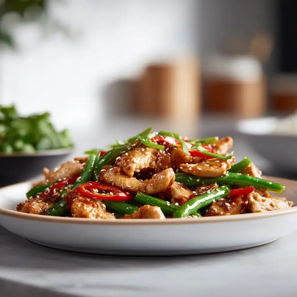 Poulet aux haricots verts sauté : Une recette rapide et savoureuse
