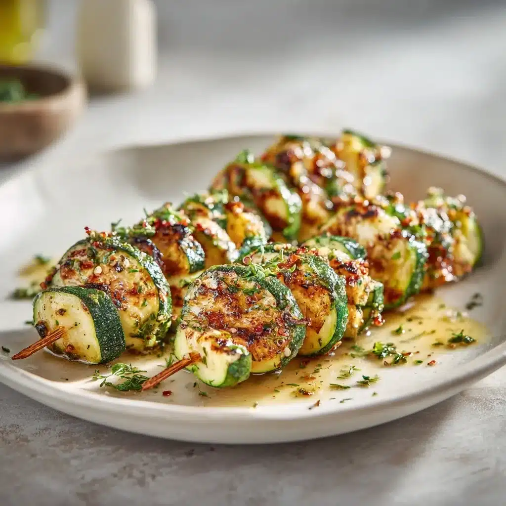 Garlic Butter Zucchini Skewers