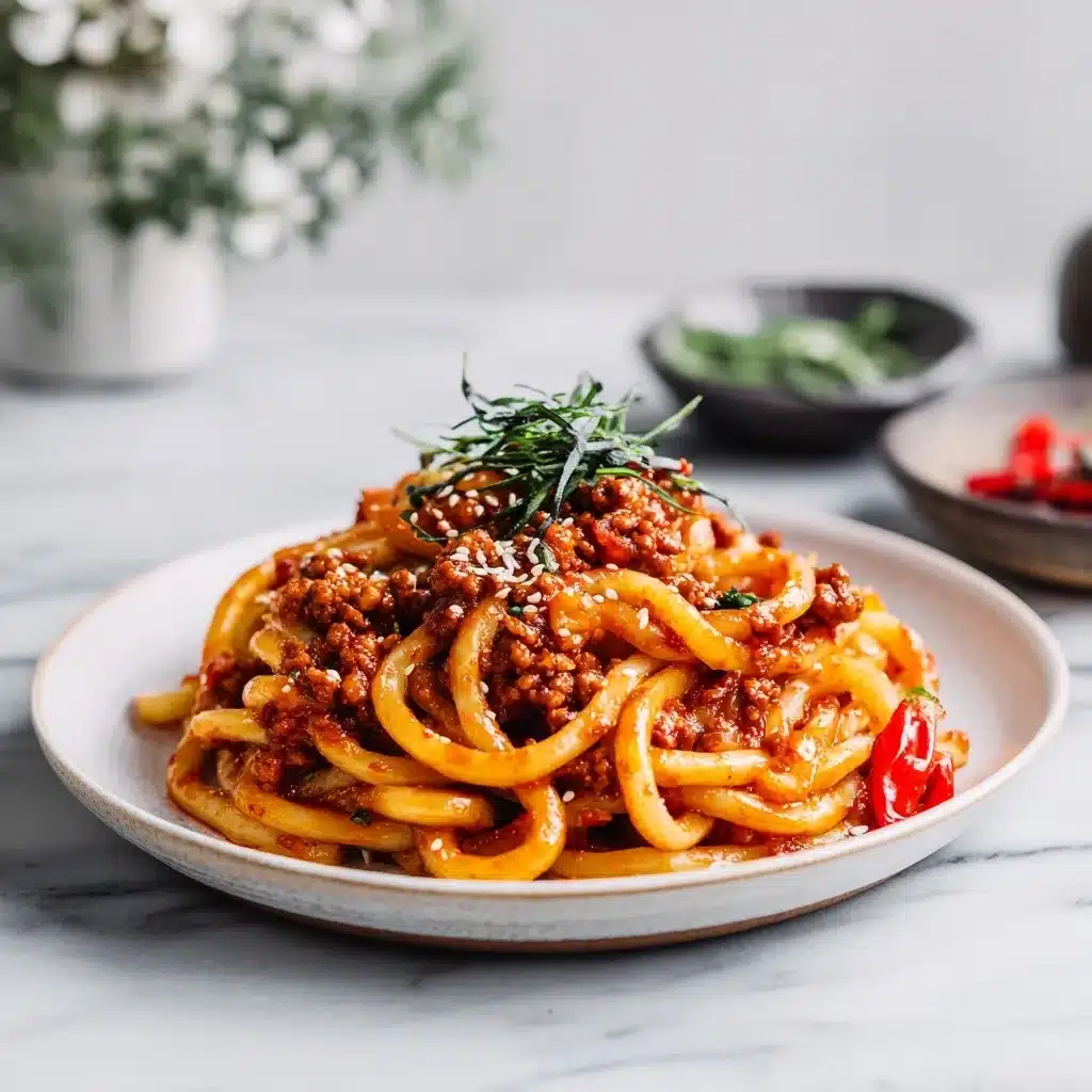Gochujang Udon Noodles : Recette Crémeuse et Épicée