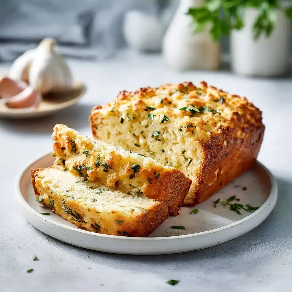 Pain au parmesan et ail aux herbes fraîches